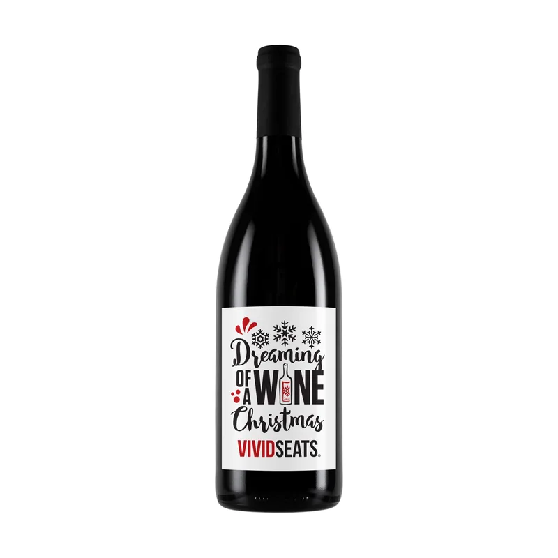 Labeled Pinot Noir Red Wine w/Full-Color Custom Label