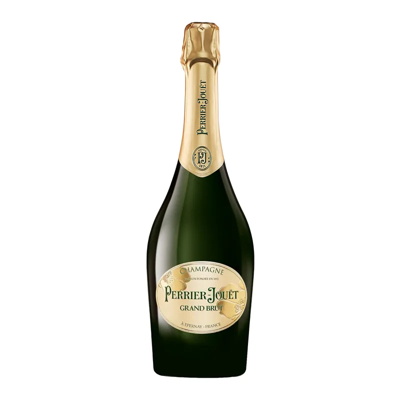 Etched Perrier-Jouët Grand Shape Champagne Bottle