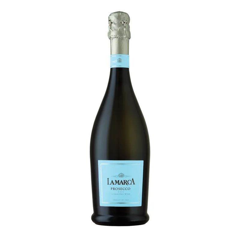 Etched La Marca Prosecco Sparkling Wine Bottle