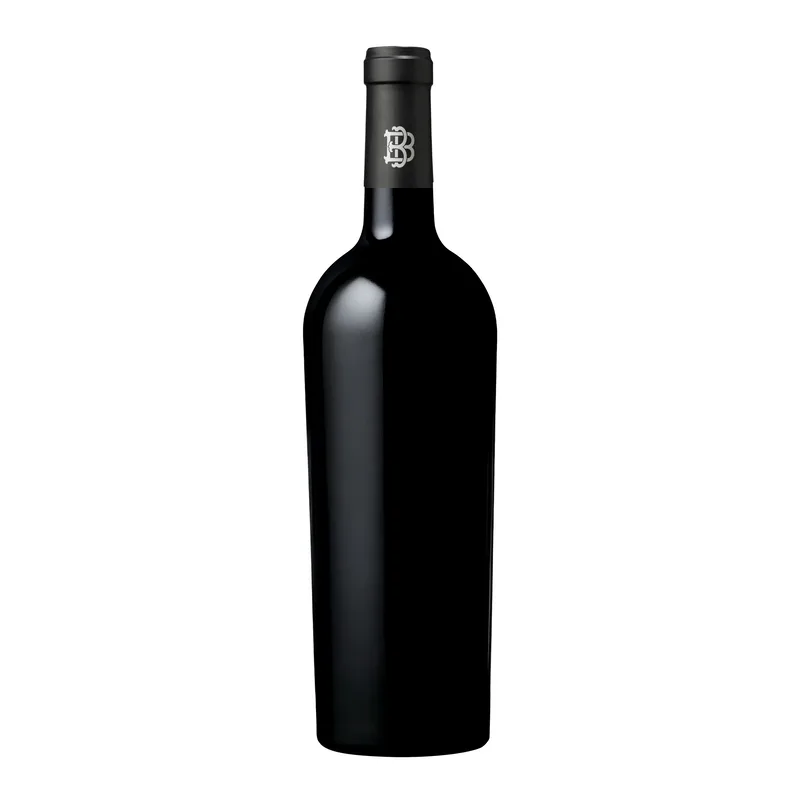 Etched Beringer Knight's Valley Cabernet Red Wine Bottle view 2