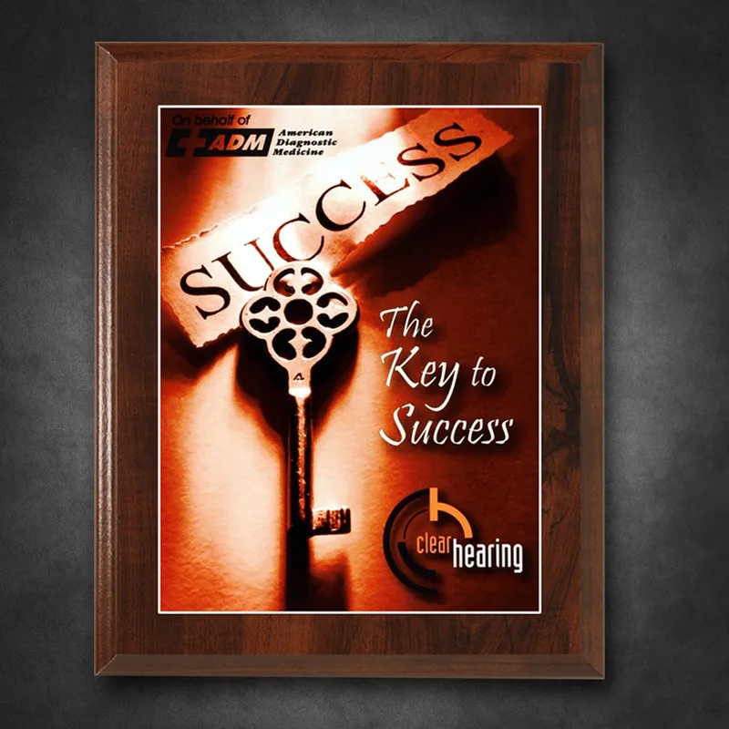 Econo Cherry Plaque 8" x 10" with Sublimated Plate