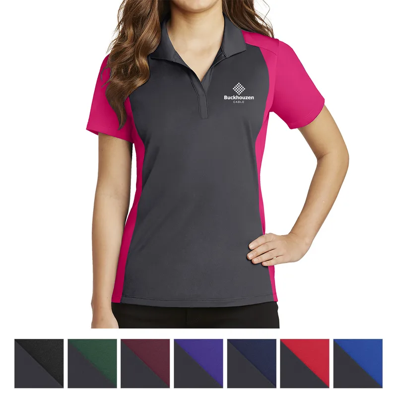 Sport-tek® Ladies' Colorblock Micropiqué Sport-wick® Polo