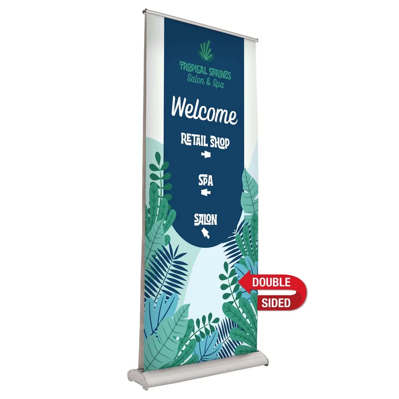 33.5" Deluxe Pro Retractor (2 Banner, No-Curl Opaque Fabric) view 2