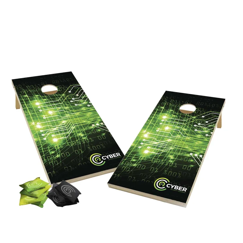 Wood Cornhole Plus with 8 Dye Sublimated Bean Bags view 2