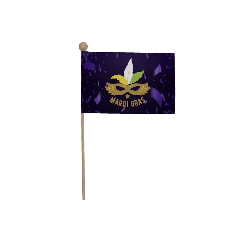 4" x 6" Stick Flag Kits with Ball Tips (Set of Six) view 2