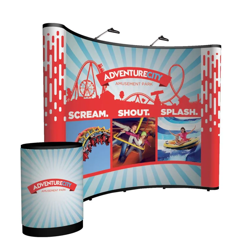 10' Curved Show 'N Rise Floor Display Kit (Full Mural) view 2