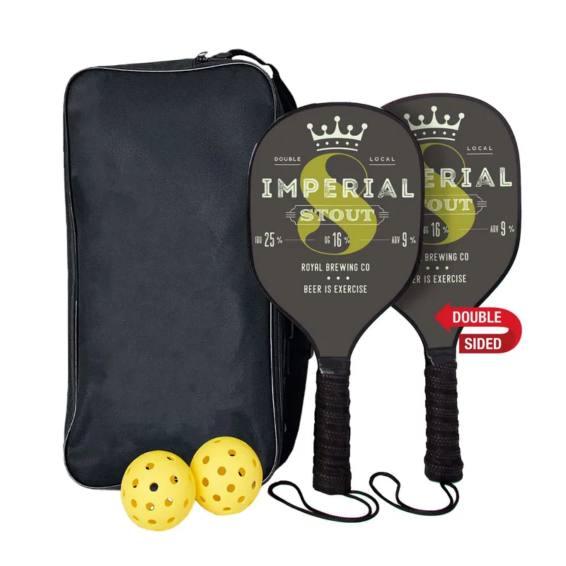 Pickleball Set with Double-Sided Paddles view 2