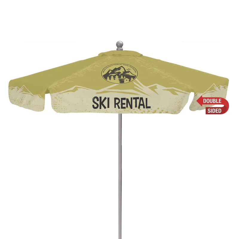 9' Market Umbrella Double-Sided Dye Sub Kit with Valance view 2