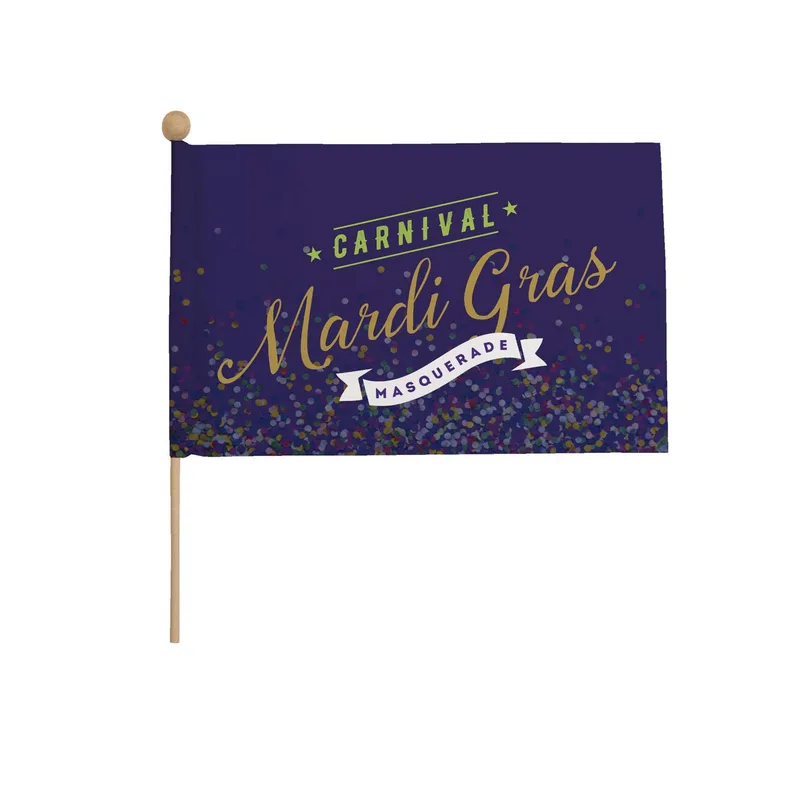 6" x 9" Stick Flag Kits with Ball Tip (Set of Six) view 2
