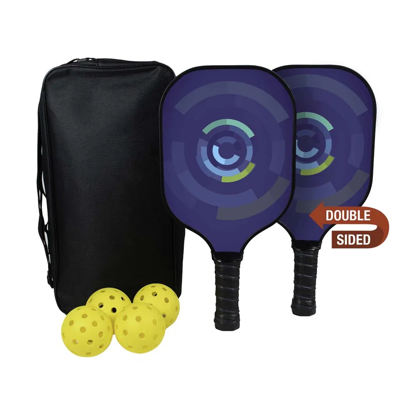 Deluxe Pickleball Set Double-Sided Paddles view 2
