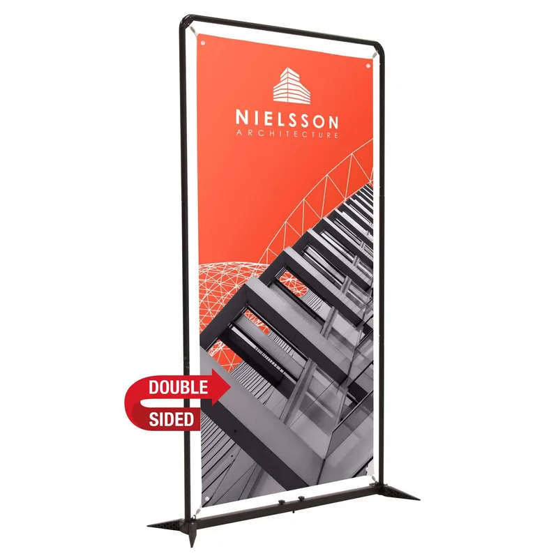 4.5' FrameWorx Banner Display Kit (Double-Sided, Vinyl) view 2