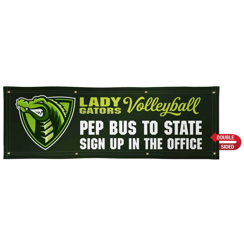2' x 6' 13 oz. Smooth Vinyl Banner Double-Sided view 2