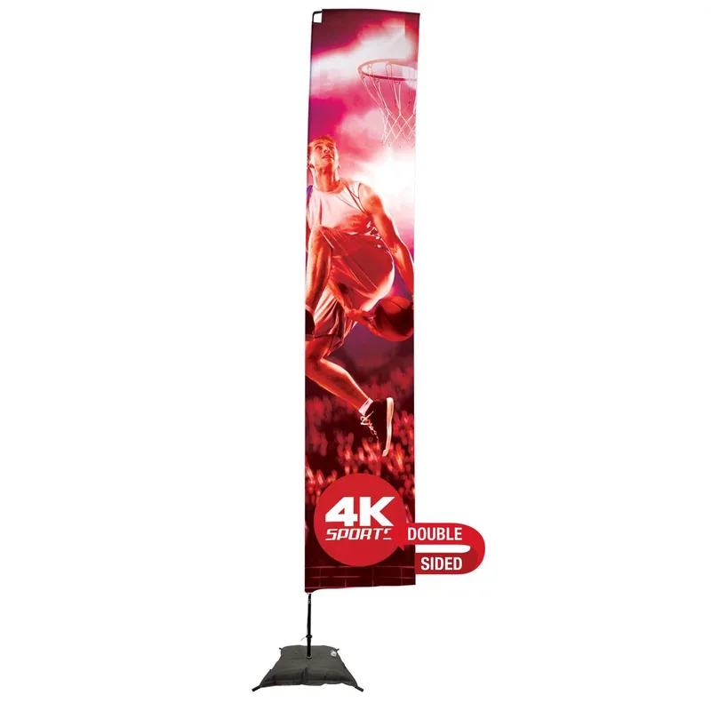 14.5' Streamline Rectangle Sail Sign Flag, 2-Sided, Scissor view 2