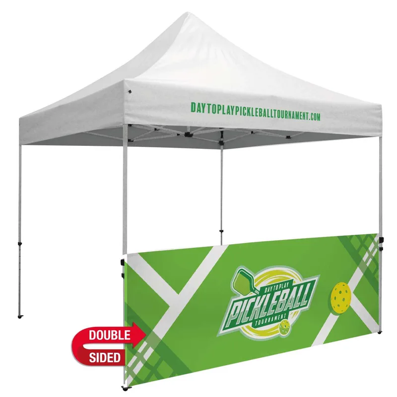 10' Premium Tent Half Wall Kit (UV-Printed, Double-Sided) view 2