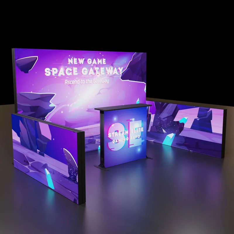 8'H Astra Plus Modular Booth Kit 1 view 2