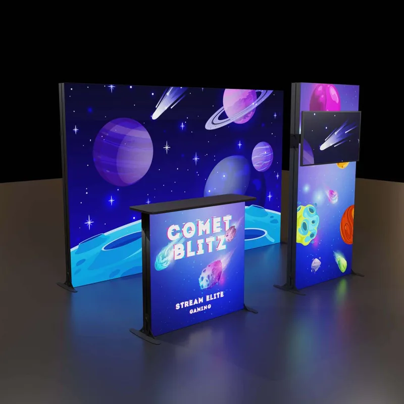 6.5'H Astra Modular Booth Kit 2 view 2