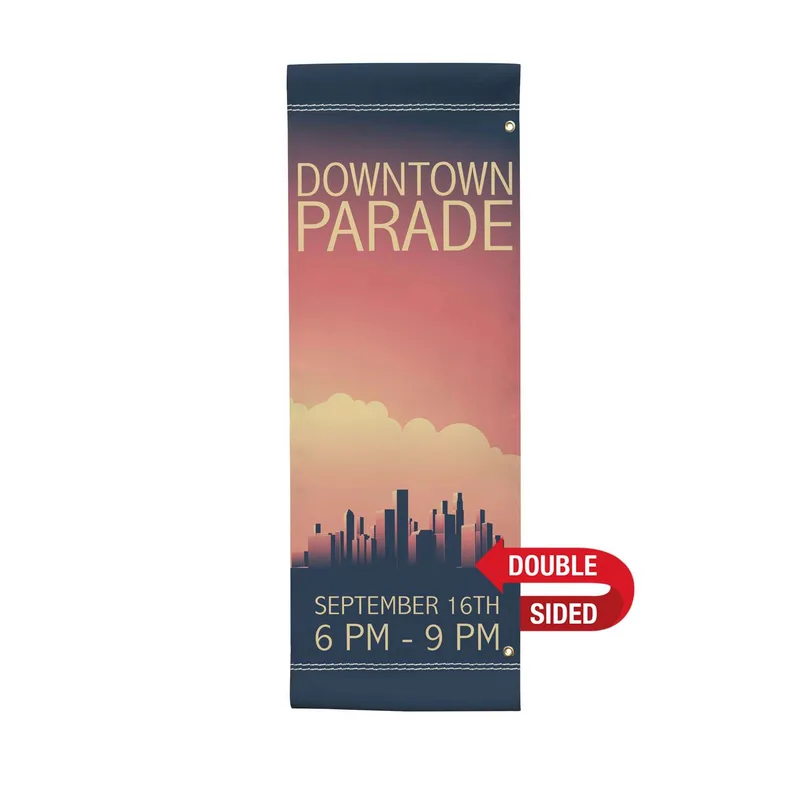 30" x 84" Vinyl Boulevard Banner Double-Sided view 2