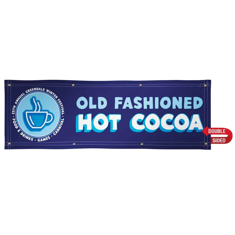 2' x 6' 18 oz. Vinyl Banner Double-Sided view 2