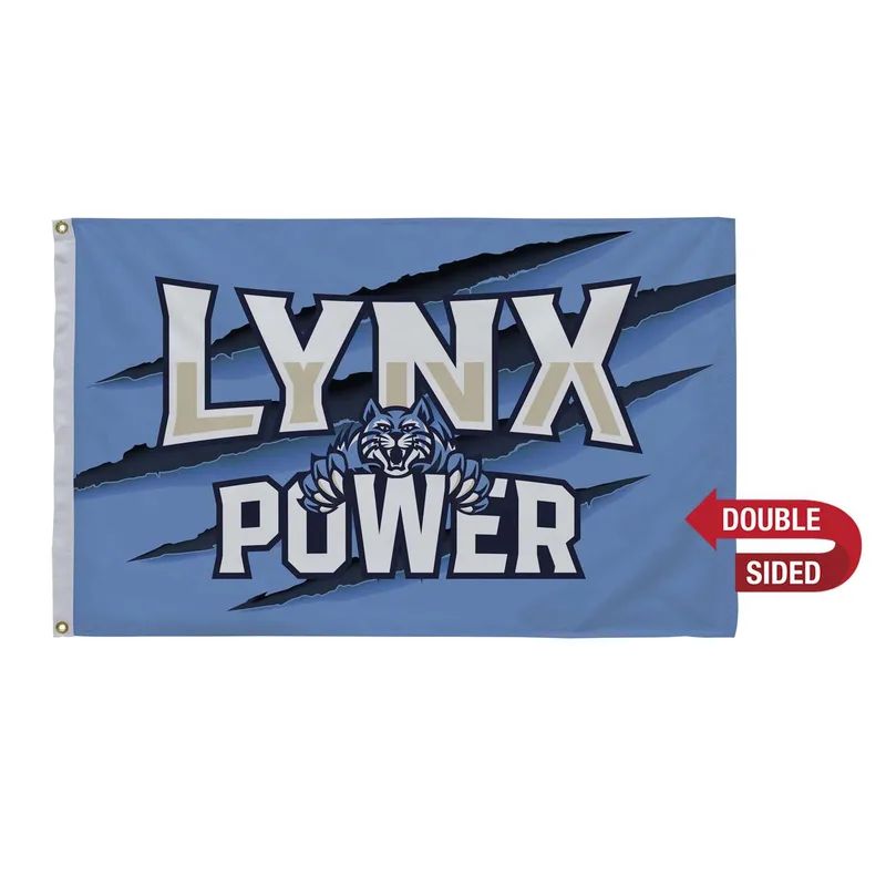 2.5' x 4' Nylon Flag Double-Sided view 2