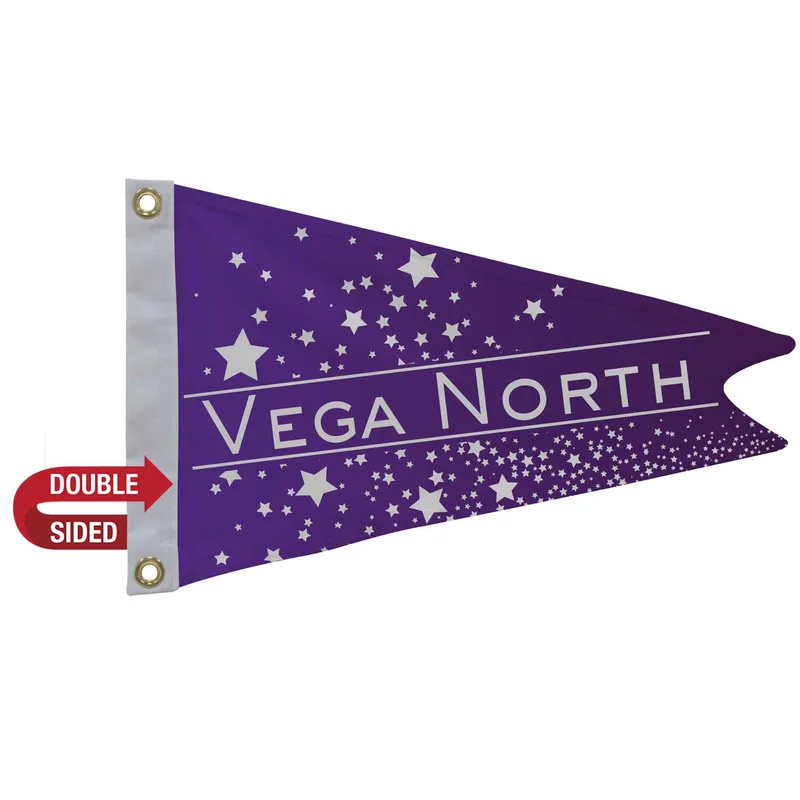 12" x 18" Nylon Burgee Flag Double-Sided view 2