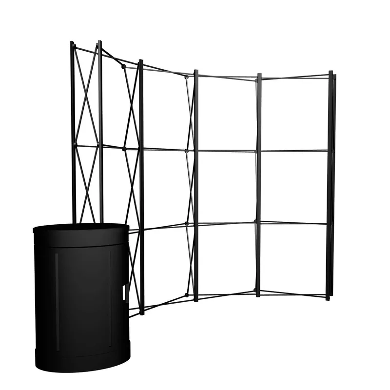 10' Curved ARISE Floor Display Hardware view 2