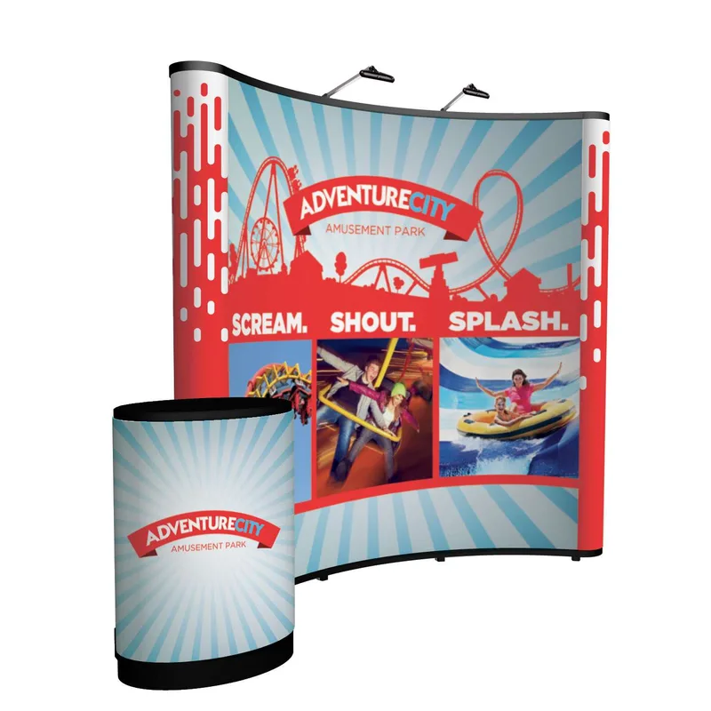8' Curved Show 'N Rise Floor Display Kit (Full Mural) view 2