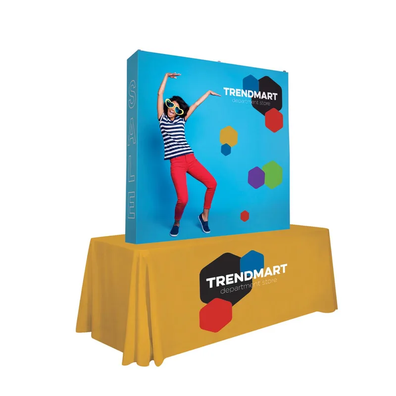 6' Straight Splash Tabletop Wrap Kit (Poly Knit) view 2