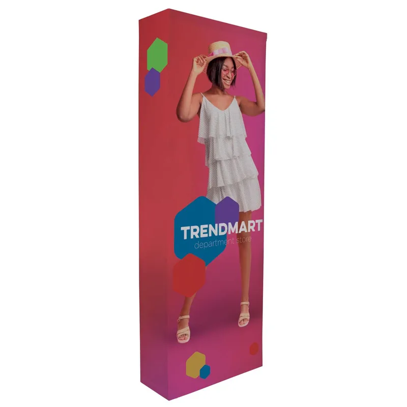 3' Straight Splash Floor Display 4-Sided Kit (Poly Knit) view 2