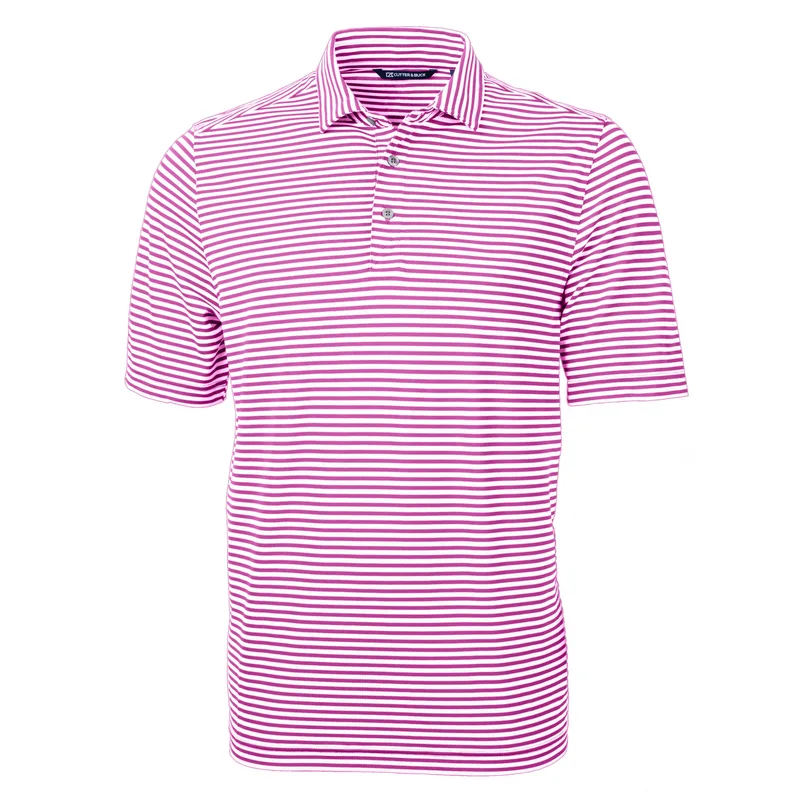 Cutter & Buck Virtue Eco Pique Stripe Recycled Mens Polo view 5