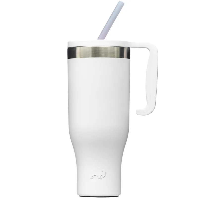 Bison Coolers 40 Oz. White Tumbler