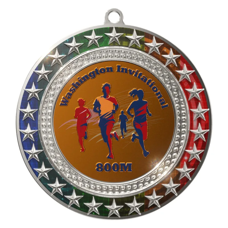 Vibraprint® Radiant Star Multicolor Insert Medallions (3") view 4