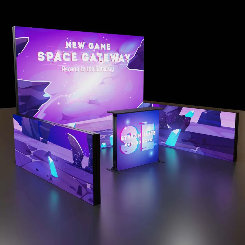 8'H Astra Plus Modular Booth Kit 1 view 4