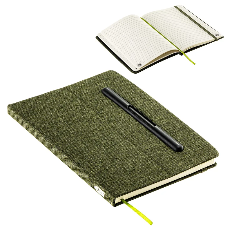 Boardroom Hardcover Journal with Built-In Phone Stand and Pen view 2