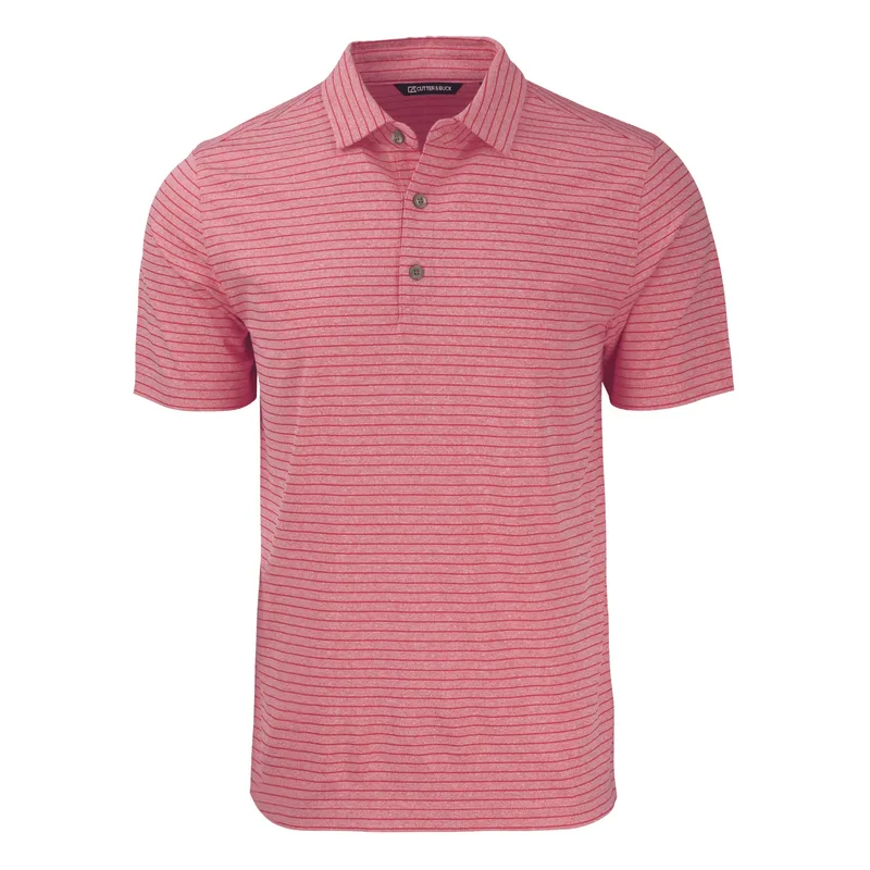 Cutter & Buck Forge Eco Heather Stripe Stretch Recycled Mens Polo view 6