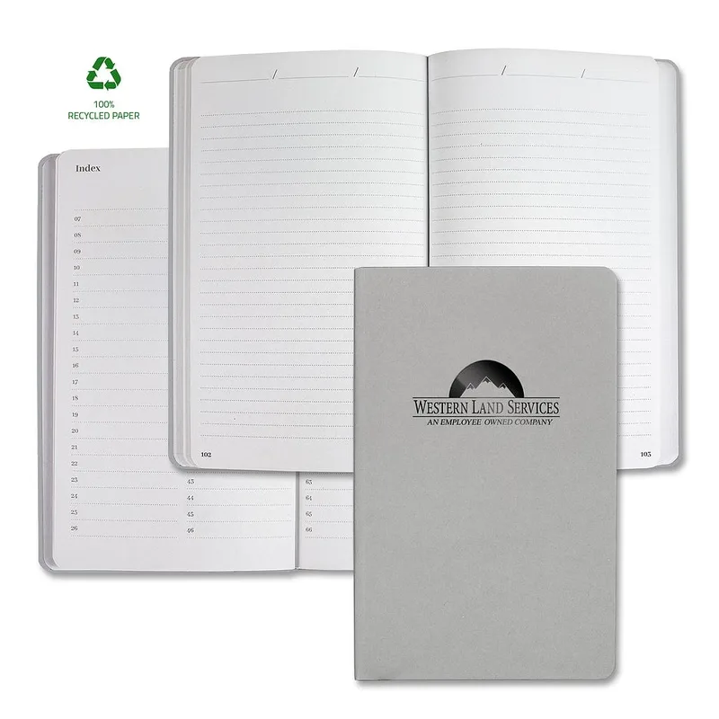 Castelli Samoa ECO Indexed Recycled White Page Journal view 4