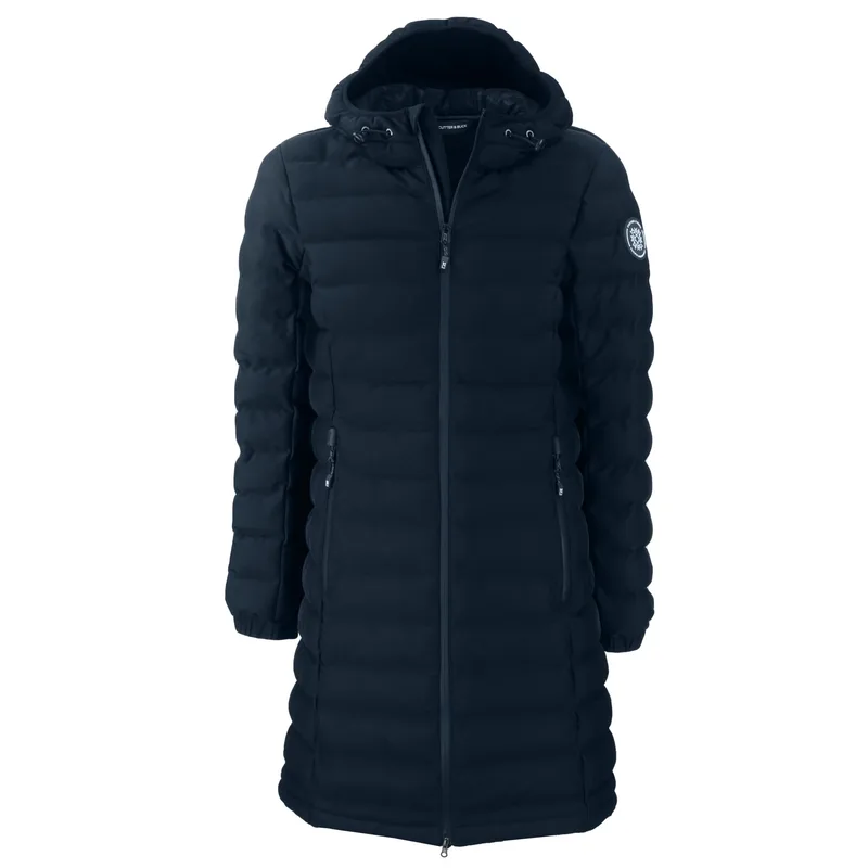Cutter & Buck Mission Ridge Repreve Eco Insulated Womens Long Puffer Jacket view 3