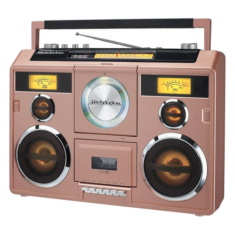 Studebaker Rose Gold Sound Station Stereo