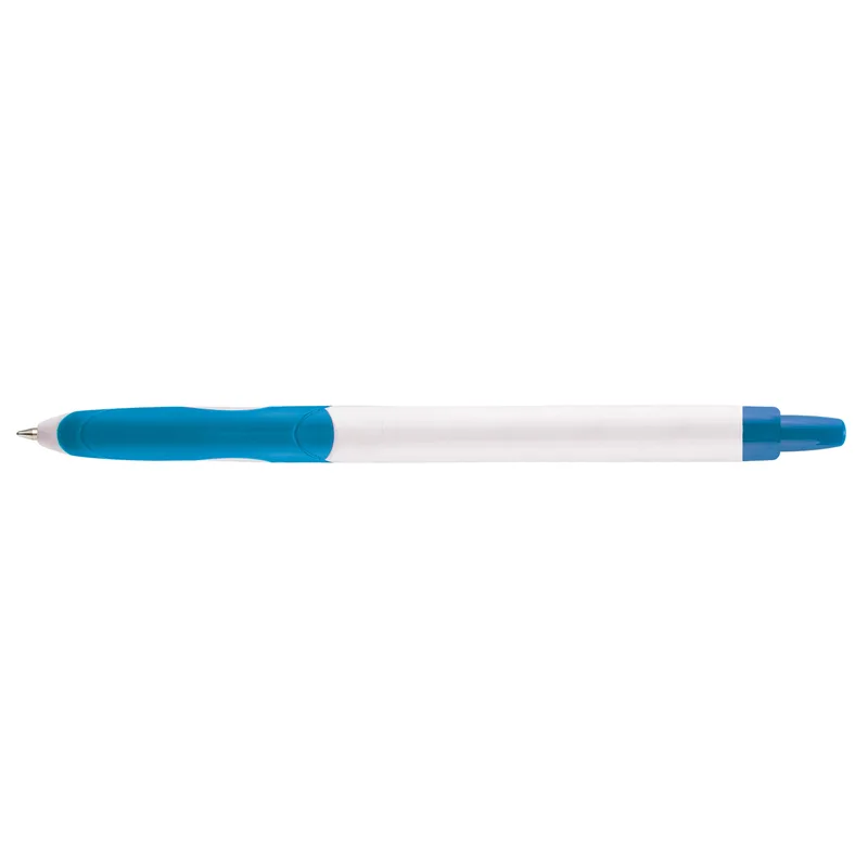 White/Light Blue Blank Back View