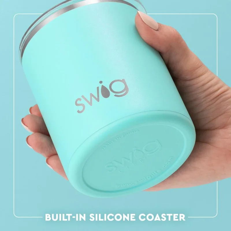 12 oz SWIG® Golf Ball Stainless Steel Insulated Lowball Tumbler view 6