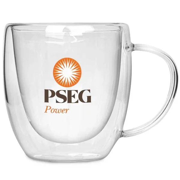 8.5 Oz. Double Wall Glass Mug view 7