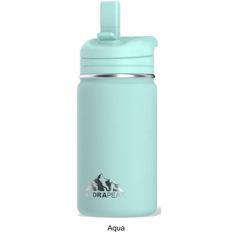 14 oz Hydrapeak® Stainless Steel Insulated Mini Water Bottle w/ Straw Lid view 3