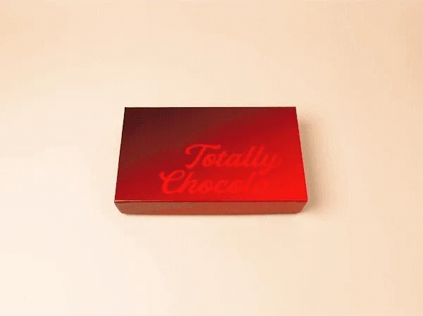 14"x 8" Custom Decorated Chocolate Shape with Luxury Custom Packaging view 3