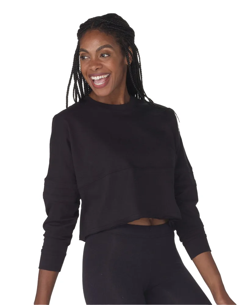 BOXERCRAFT Ladies' Cropped Retro Pom Pom Jersey Fleece