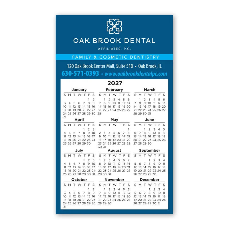 Calendar Sq Crnr Magnet 2-29/32 x 4-15/16 view 2