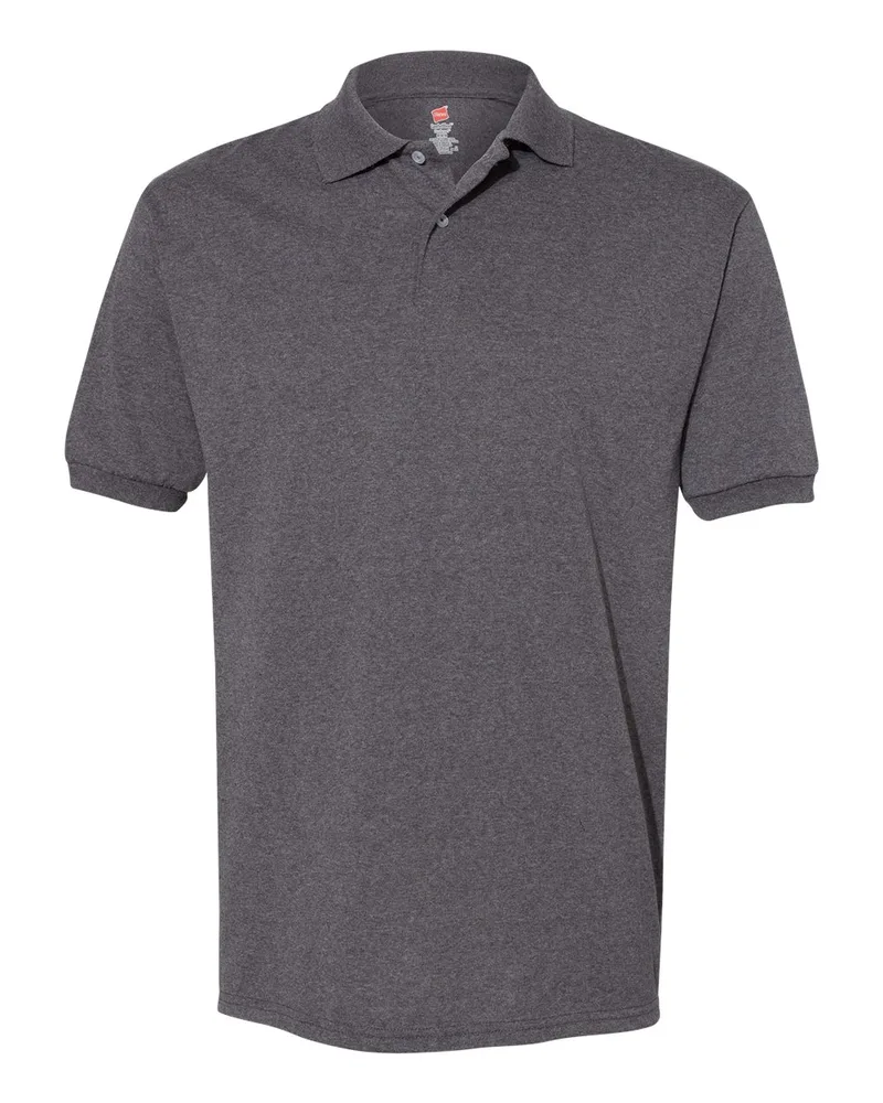 Hanes® Men's EcoSmart® Jersey Polo Shirt view 4