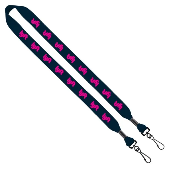 3/4" Cotton Double Swivel Hook Lanyard view 2