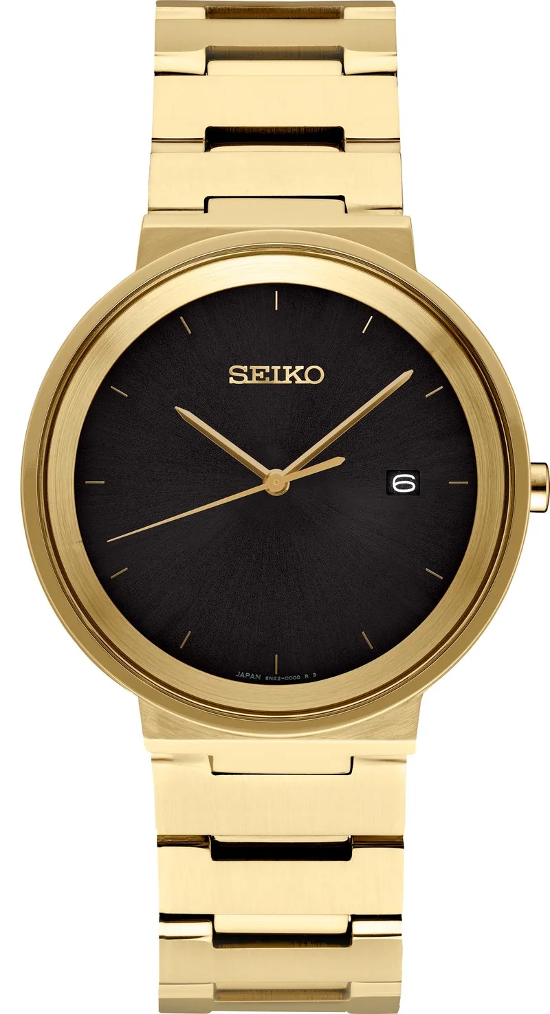 Seiko Watch Mens Essential Contemporary Black