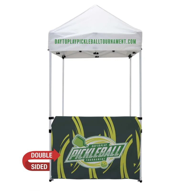5' Economy Tent Half Wall (Dye Sublimated, Double-Sided) view 3