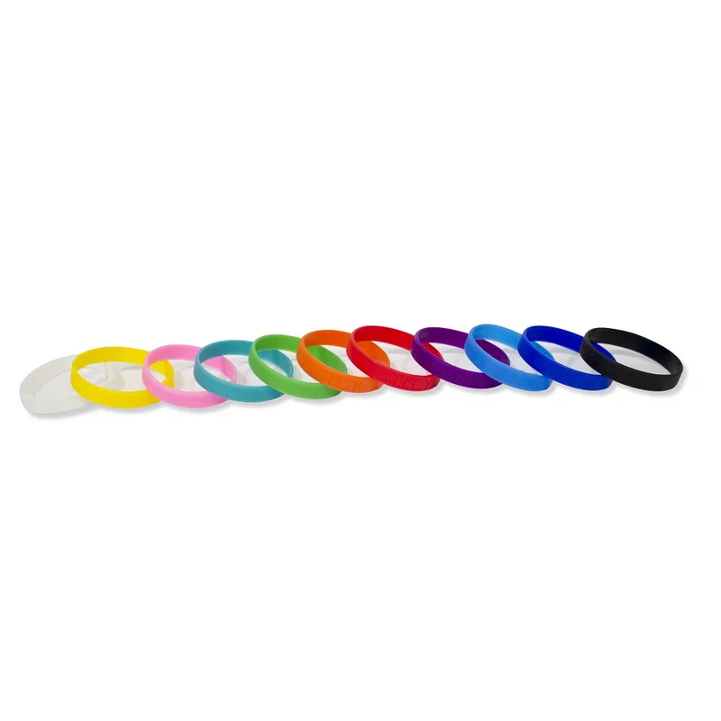 1/2" Rush Laser Debossed Silicone Wristband