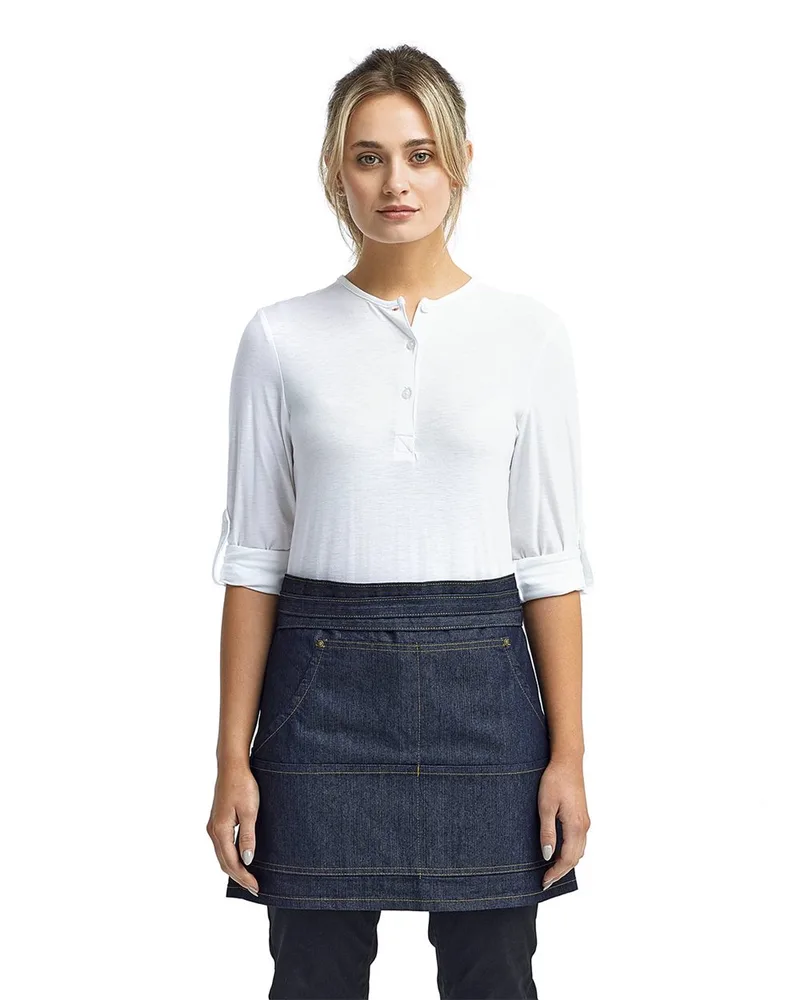 Artisan Collection by Reprime® Unisex Jeans Stitch Denim Waist Apron view 2